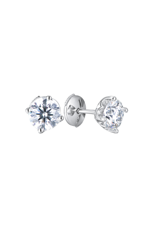 Пусеты De Beers Signature Diamond Stud 0.75 G/SI1 - 0.73 G/SI2 ct DB187V (39276)