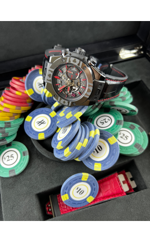 Часы Hublot Big Bang Unico World Poker Tour All Black Chronograph 45mm 411.CX.1113.LR.WPT17 (37027) №6