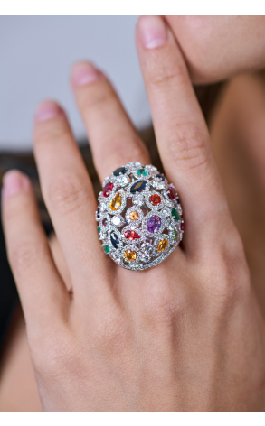 Кольцо  в стиле Van Cleef & Arpels "Cocktail Ring" (40522) №3
