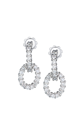 Серьги  1.60 ct White Gold & Round Diamonds (37491)