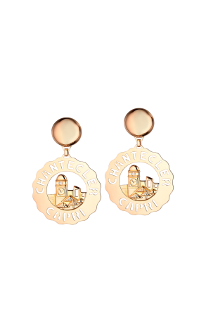 Серьги Chantecler Capri Logo Yellow Gold (38272)