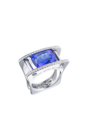 Кольцо Scavia Jewels 9,10 ct Strong Violetish Blue Natural Tanzanite & White Gold (40858) №2
