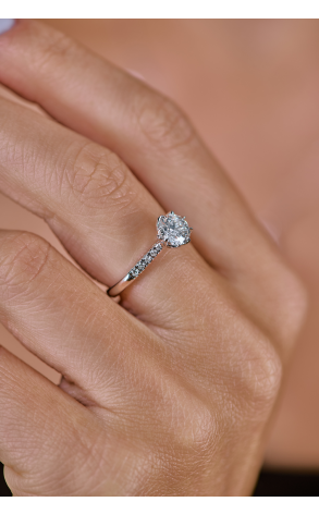 Кольцо Albedo 1,00 ct H/VS2 Round Cut Diamond& White Gold (38364) №4