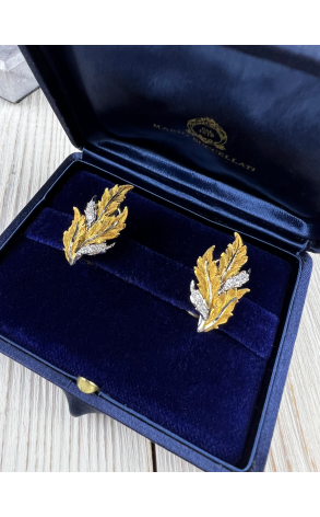 Комплект Mario Buccellati Leaf White & Yellow Gold & Diamonds (36989) №6