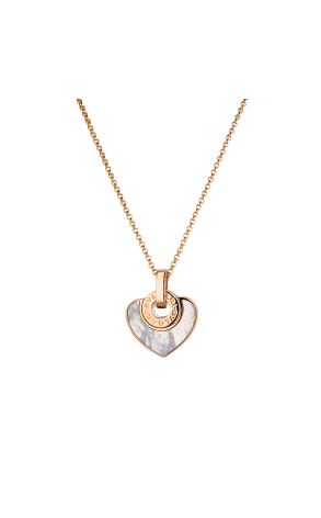 Подвеска Bvlgari CUORE Rose Gold & Mother of Pearl (40742)