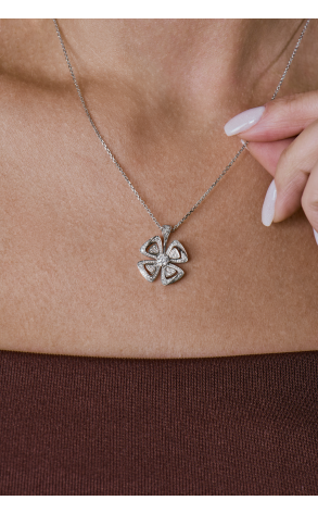 Подвеска Bvlgari Fiorever White Gold & Diamonds 354496 (40891) №3