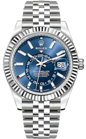 Часы Rolex Sky-Dweller 42 mm Steel and White Gold 336934-0006 (37688)
