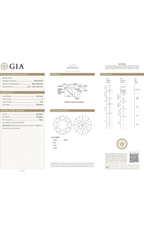 Пусеты GIA 1,00 ct K/VS2 - 1,02 ct K/SI1 Round Diamonds (37859) №2