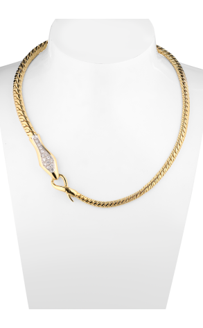 Колье Pomellato "Eden" Collection Snake Yellow Gold & Diamonds (40887) №2