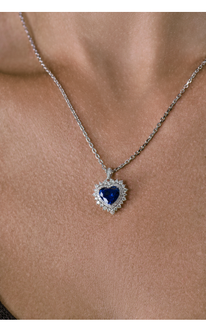Подвеска  3,99 ct Royal Blue Sri Lanka (42872) №3