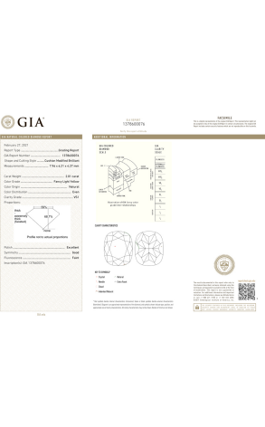 Кольцо GIA с бриллиантом 2,01 ct FLY/VS1 (35690) №2