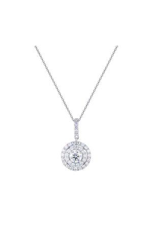 Подвеска  1,20 ct Round Cut Diamonds & White Gold (42262)
