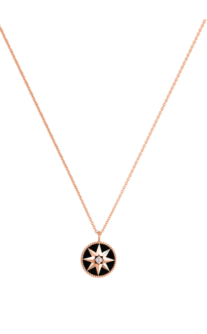 Подвеска Dior Rose Des Vents Medallion Rose Gold, Diamond and Onyx JRDV95042_0000 (36538) №4