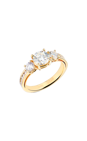 Кольцо GIA 1,02 ct E/VVS1 Round Brilliant & Yellow Gold (42428)