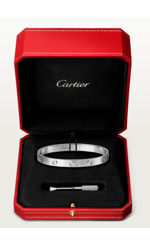 Браслет Cartier Love Classic Model White Gold (SIZE 20) CRB6067620 (42336) №2