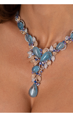 Колье Girona Prive Aquamarine & Sapphire & Diamonds (36828) №4