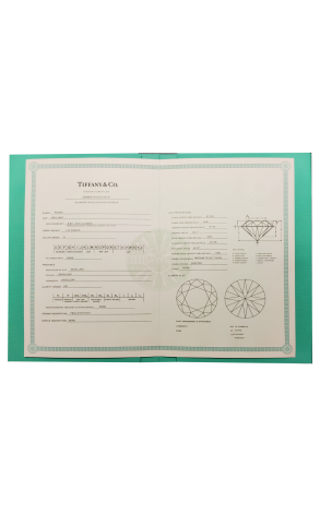 Кольцо Tiffany & Co Round Brilliant 1,25 ct G/VS1 Platinum (37420) №3