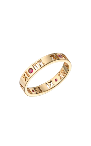 Кольцо Tiffany & Co Atlas Rubies & Yellow Gold (SIZE 53) (41207)