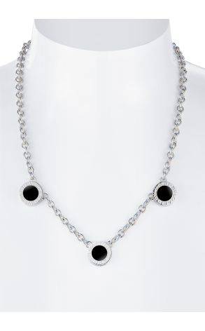 Колье Bvlgari Bulgari Reversible White Gold & Diamond & Onyx 3 Circle 329437 (43266) №4