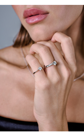 Кольцо GIA 0,52 ct G/IF Round Brilliant & White Gold (37500) №4