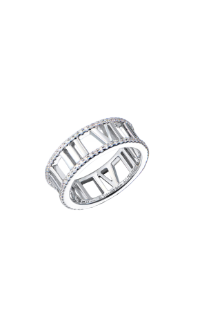 Кольцо Tiffany & Co Atlas White Gold & Diamonds (37245)