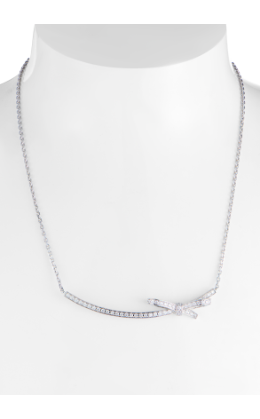 Колье Chanel Ruban Short Necklace White Gold Diamonds J12819 (42441) №2
