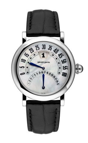 Часы Gerald Genta Bi Retro Jump Hour White Gold G.3754 (37244)