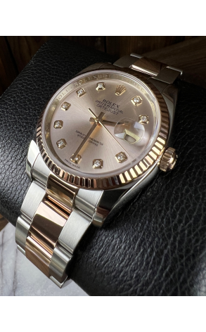 Часы Rolex DATEJUST 36MM STEEL AND EVEROSE GOLD 116231 (37837) №2