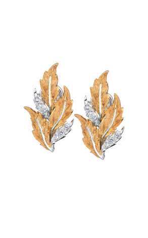 Комплект Mario Buccellati Leaf White & Yellow Gold & Diamonds (36989) №2