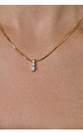 Подвеска CarlF.Bucherer Round Diamonds 0,36 ct F/SI & Yellow Gold (40343) №3