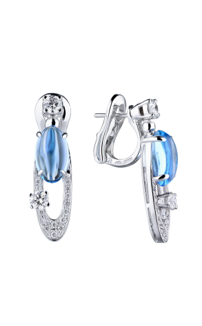 Комплект Bvlgari Elisia Topaz & Diamonds Earrings & Ring & Necklace (35800) №3