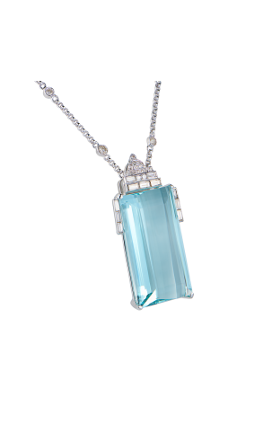 Подвеска  130,7 ct Aquamarine & Diamonds & White Gold (42326) №2