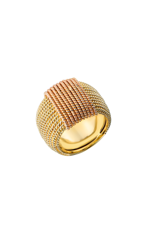 Кольцо Roberto Coin Oro Classic Yellow & Rose Gold (41397)