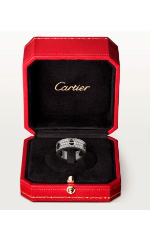 Кольцо Cartier Love Diamond-Paved Ceramic CRB4207653 (37377) №3