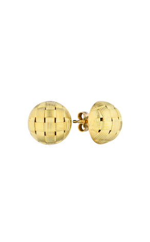 Серьги Mappin & Webb Vintage Yellow Gold Basketweave (39912)