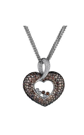 Подвеска Chopard Happy Diamonds Heart White Gold & Diamonds 79/4315/52-20 (41282)