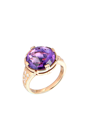 Кольцо Bvlgari Parentesi Amethyst & Diamonds Cocktail AN855181 (13785)