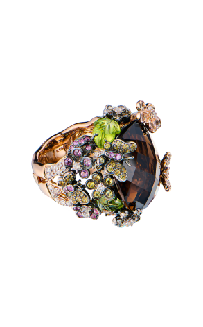 Кольцо  Smoky Quartz with Multi Gem Surround (42736) №2