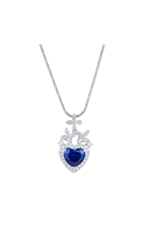Подвеска  2,25 ct Vivid Blue Madagascar (42871)