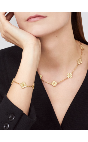 Браслет Van Cleef & Arpels Vintage Alhambra 5 motifs Yellow Gold VCARO1IE00 (38007) №2