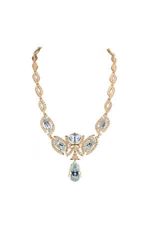 Колье RalfDiamonds Natural Aquamarine 41.3 ct & Diamonds 10.8 ct (37757)
