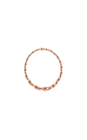 Колье  в стиле Tiffany HardWear Graduated Link Necklace in Rose Gold (42423) №2