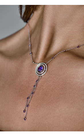Подвеска Theo Fennell Amethyst and Diamond and White Gold (42413) №3