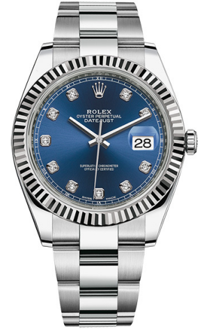 Часы Rolex Datejust steel and white gold 41 mm 126334-0015 (37479)