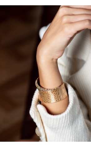 Браслет Pomellato Cocco Wide Gold Cuff Bracelet (34367) №3