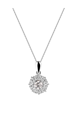 Подвеска RalfDiamonds 0.41 ct F/SI1 Rownd Diamond Snowflake GIA Report (37230)