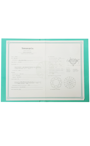 Кольцо Tiffany & Co Round Brilliant 0,23 ct E/VS1 in Platinum (43717) №2