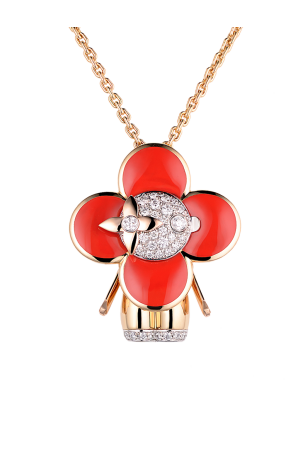 Подвеска LouisVuitton Fine Jewelry Vivienne Red Lacquer Q93801 (36552)