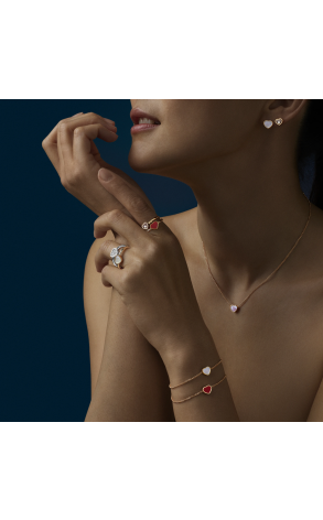 Серьги Chopard My Happy Hearts Rose Gold & Mother-of-pearl 83A086-5302 (41145) №2