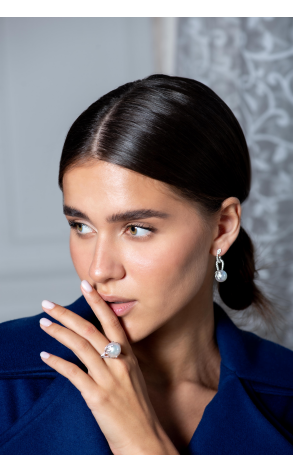 Серьги Mikimoto Olive Branch Akoya Pearl 12,0 mm (20264) №2